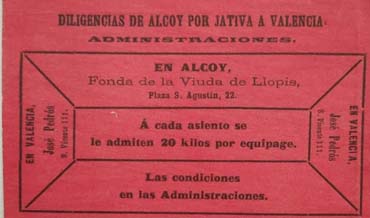 Las primitivas diligencias Alcoyanas de Gabriel M.
