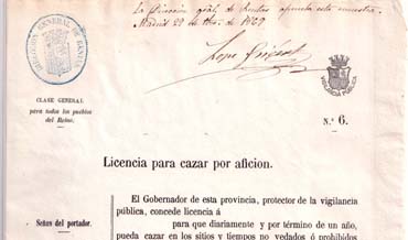 Documentos de Licencia de Caza