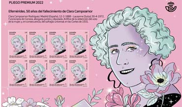 Presentacion del sello de Clara Campoamor
