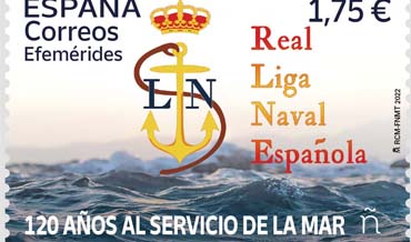 Emisión del sello Real Liga Naval Española
