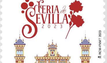 Presentacion sello Feria de abril. Sevilla