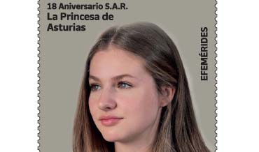 Agotado el sello S.A.R. La Princesa de Asturias