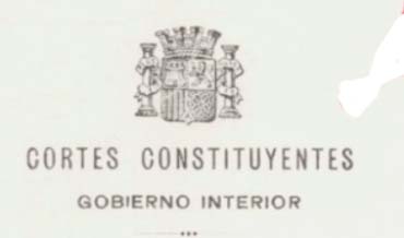 Viñetas de las Cortes Constituyentes de 1931.