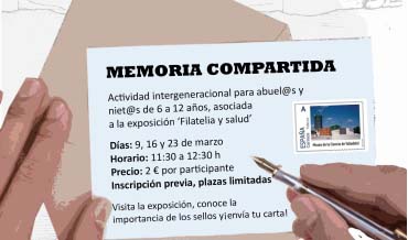 Memoria compartida, expo.“Filatelia y salud”,