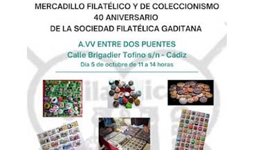 Mercadillo Filatélico y de Coleccionismo en Cádiz