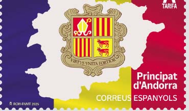 Andorra «Serie básica», Bandera y escudo.