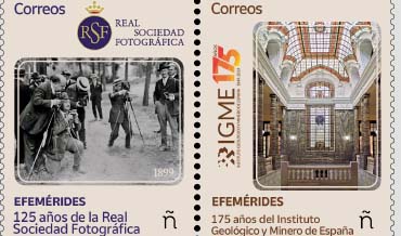 125 años R. S. Fotográf, y 175 años I. Geológico