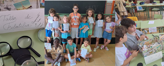 Taller de Filatelia en Campamento de Verano