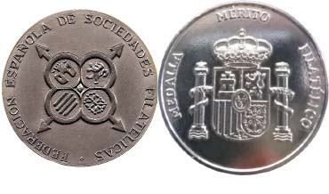 Medallas Año 2025 de Fesofi y Mérito Filatélico