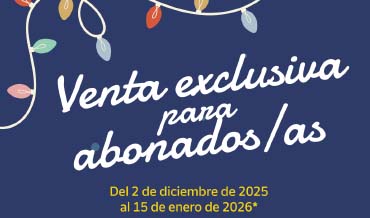 Últimos días venta exclusiva abonados/as