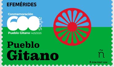 Sello Efemérides Pueblo Gitano