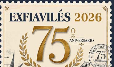 Exposición Filatélica 75 aniversario G.F. Avilesino