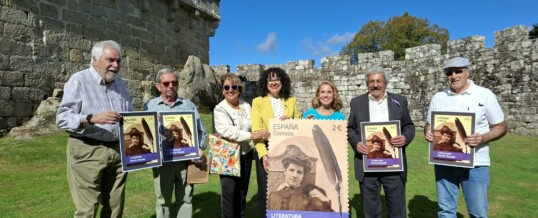 Presentación sello María Vinyals en Soutomaior